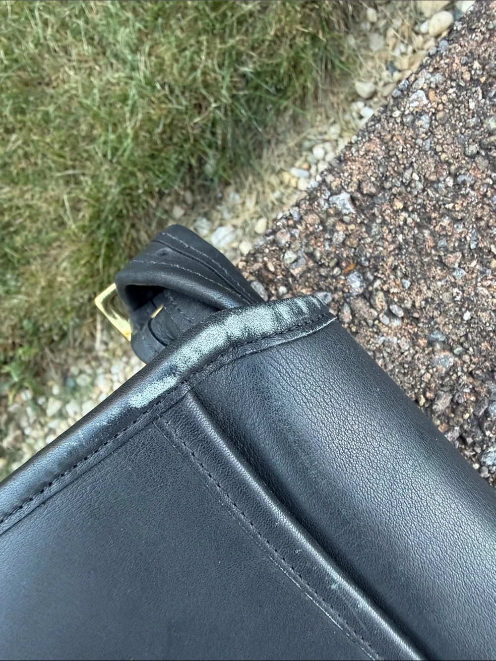 Coach Black Leather metropolitan briefcase with Gold-Tone Hardware